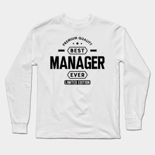 Manager - Best Manager Gift Long Sleeve T-Shirt